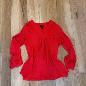 Jones New York Vibrant Red Blouse